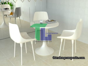 Bàn ghế cafe composite